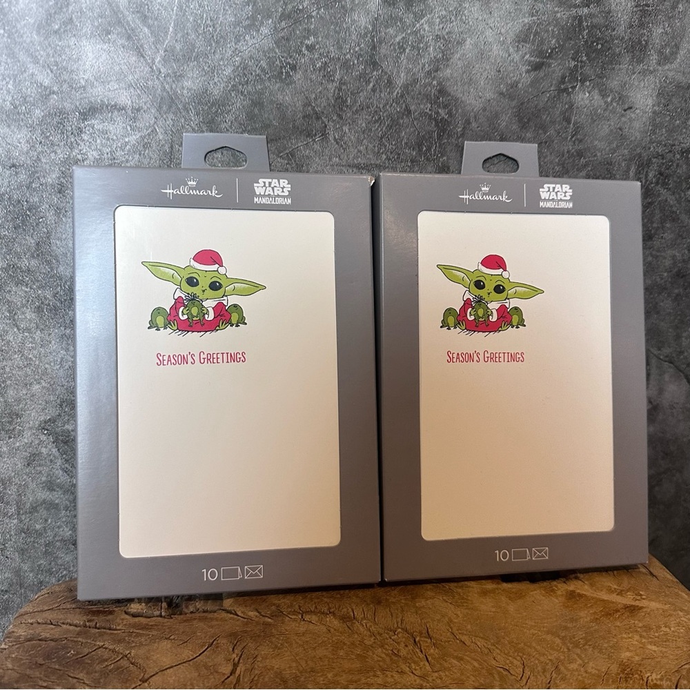 Star Wars: The Mandalorian Grogu Frogs Boxed Christmas Cards, Pack of 16